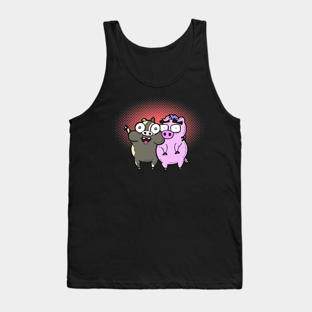 Cash Grab Pigs - Besties! Tank Top by calavara